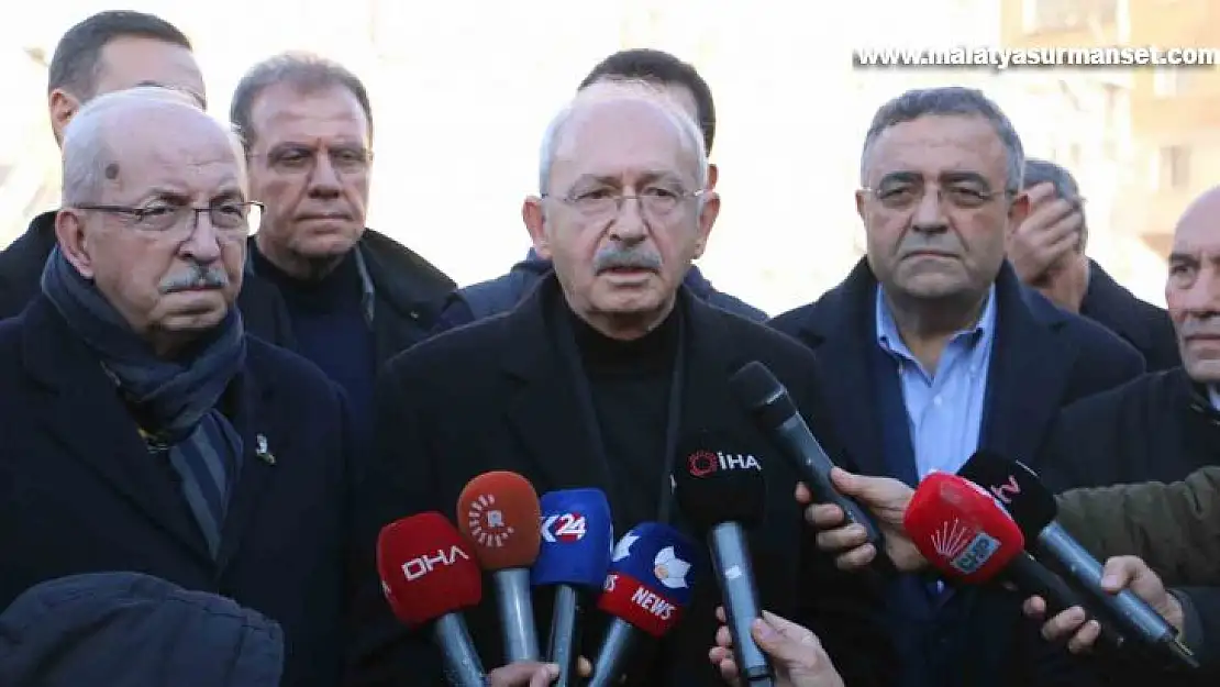 CHP Genel Başkanı Kılıçdaroğlu Diyarbakır'da deprem bölgesinde