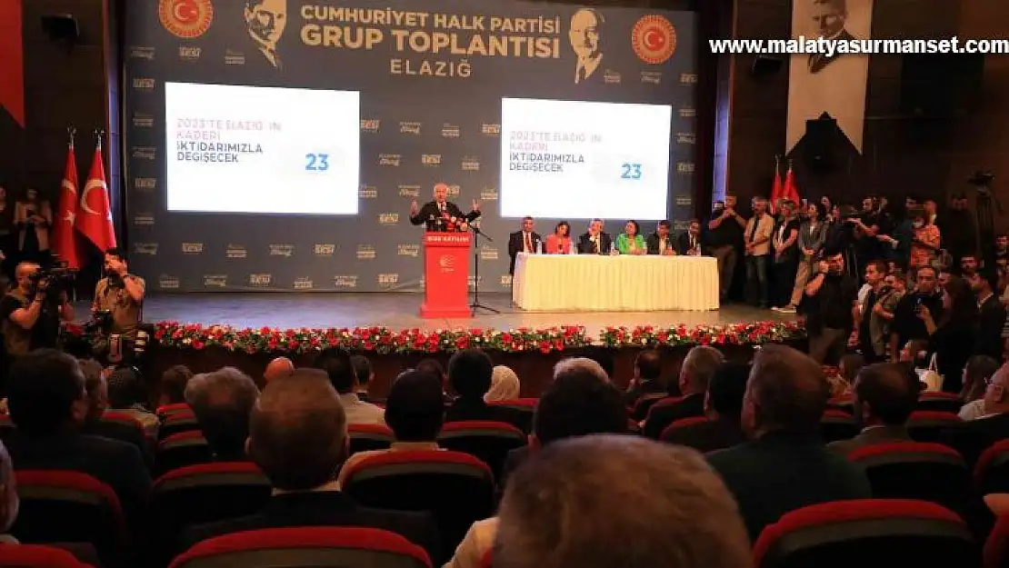 CHP grup toplantısını Elazığ'da yaptı