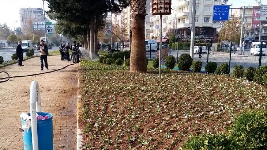 Çiçeklendirme çalışması yapıldı