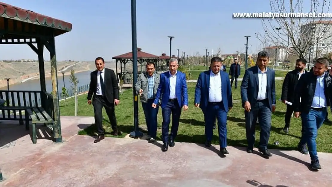 Çınar, Beylerderesi şehir parkındaki çalışmaları inceledi