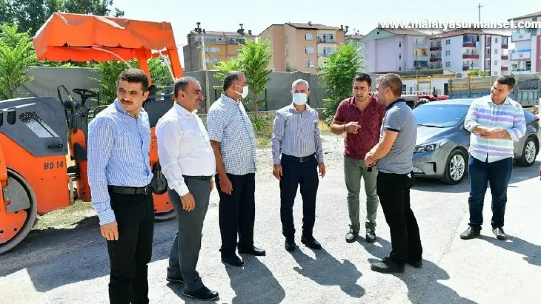 Çınar, Çavuşoğlu Mahallesindeki yol yenileme hizmetlerini inceledi