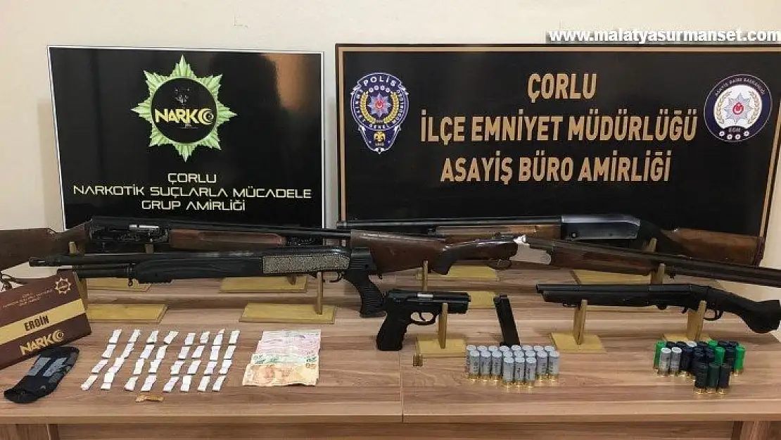 Çorlu'da 250 polis ile uyuşturucu operasyonu