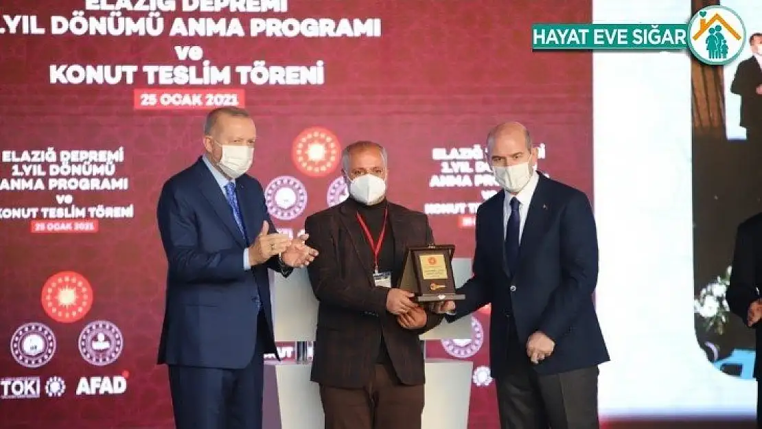 Cumhurbaşkanı Erdoğan: 'Elazığ'da 8 bin ailemizi yeni evlerine kavuşturmuş oluyoruz'