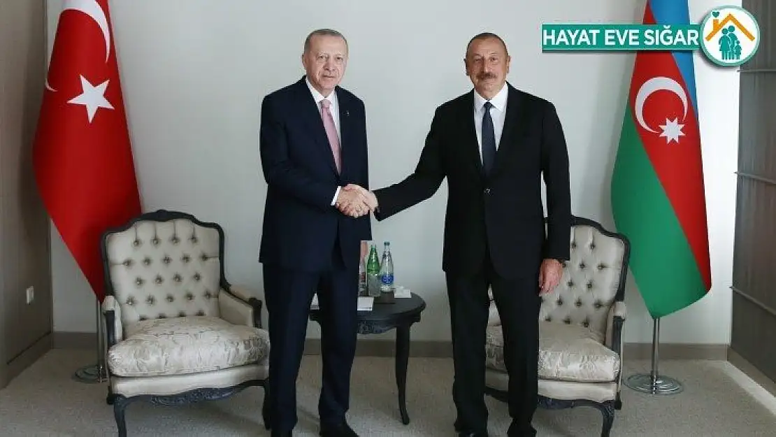 Cumhurbaşkanı Erdoğan, Aliyev ile bir araya geldi