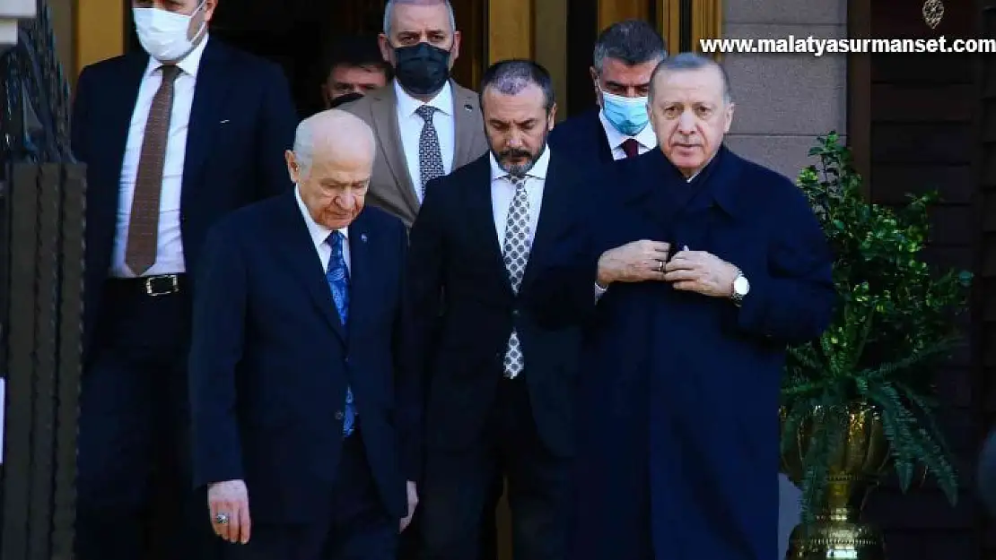 Cumhurbaşkanı Erdoğan ile MHP lideri Bahçeli'nin görüşmesi sona erdi