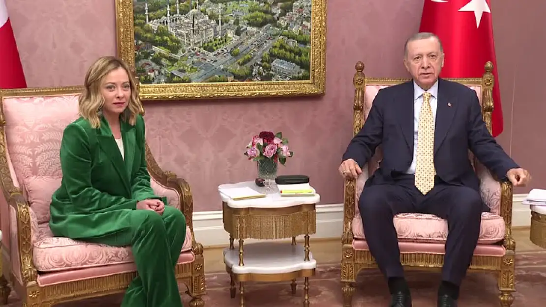 Cumhurbaşkanı Erdoğan İtalya Başbakanı Meloni'yi kabul etti