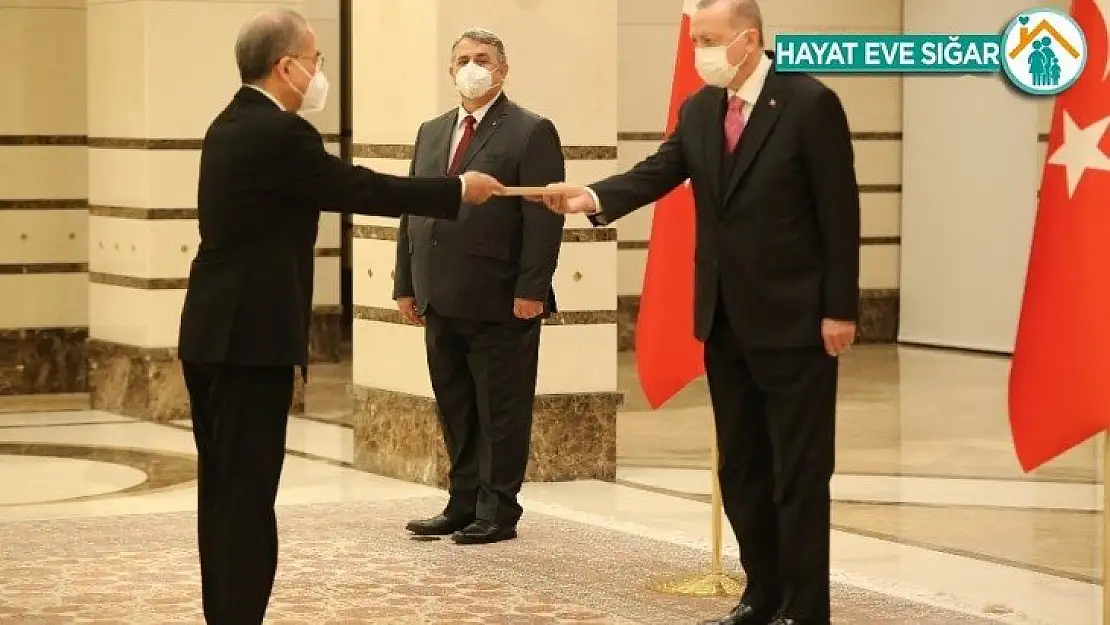 Cumhurbaşkanı Erdoğan, Japonya Büyükelçisini kabul etti