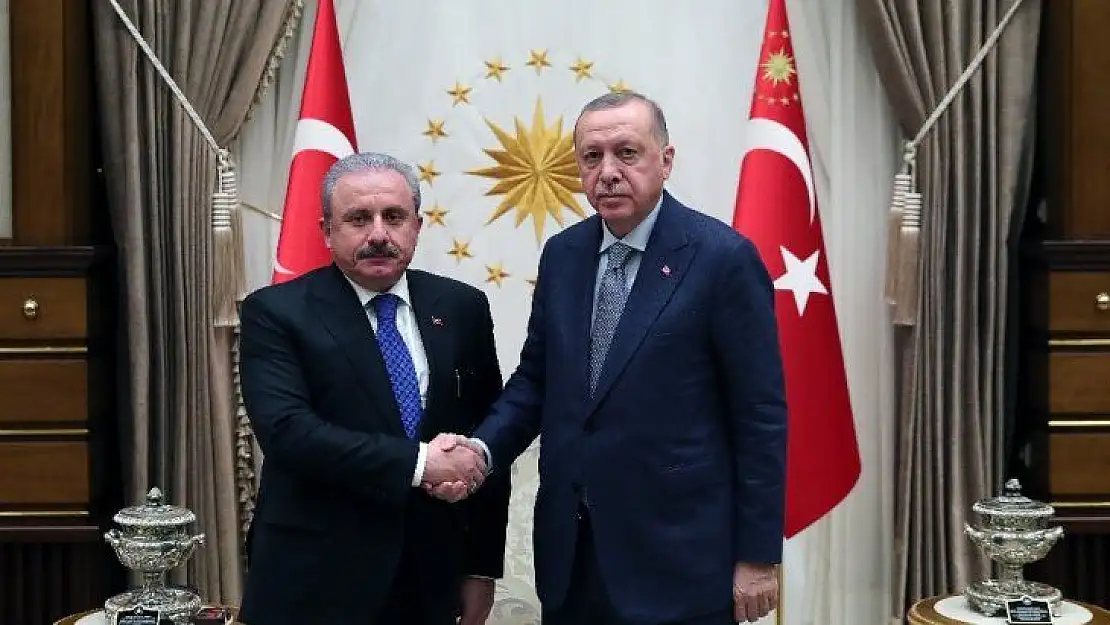 Cumhurbaşkanı Erdoğan TBMM Başkanı Şentop'u kabul etti