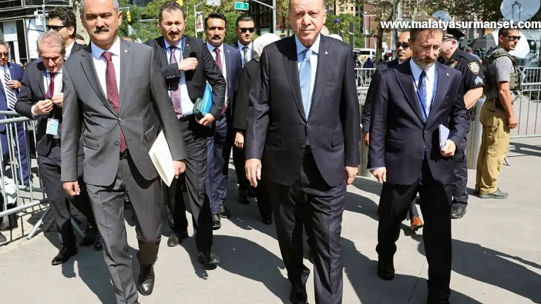 Cumhurbaşkanı Erdoğan, Türkevi'nden BM Genel Kurul Merkezi'ne geçti