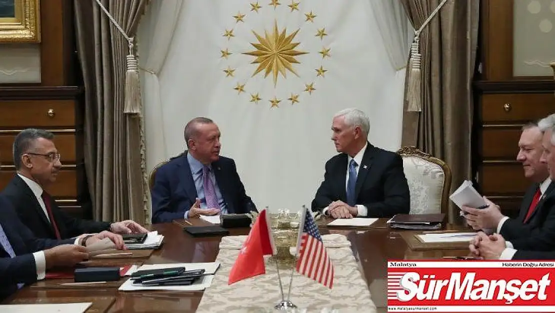 Cumhurbaşkanı Recep Tayyip Erdoğan'ın ABD Başkan Yardımcısı Mike Pence'i kabulü sona erdi. Kabul 1 saat 40 dakika sürdü.