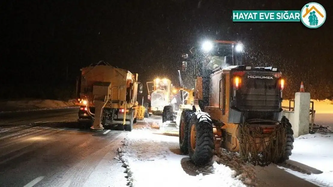 Darende'de yüz yüze eğitime kar engeli