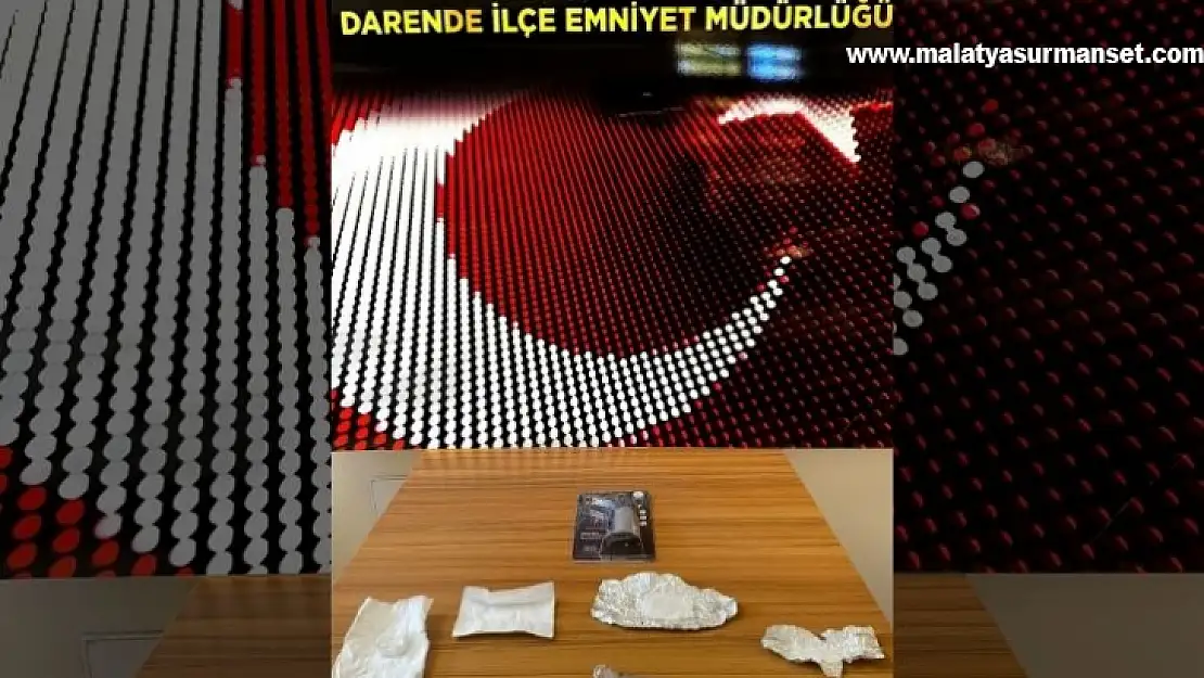 Darende İlçesinde Uyuşturucu maddesi ele geçirildi