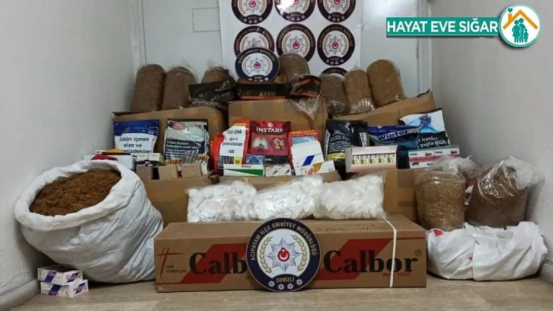 Denizli'de 687 kilogram kaçak tütün ele geçirildi