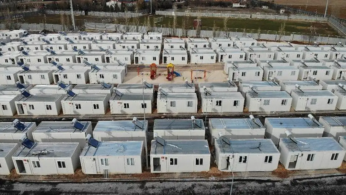 Deprem bölgesi Elazığ'da 3. konteyner kentte son aşamaya gelindi