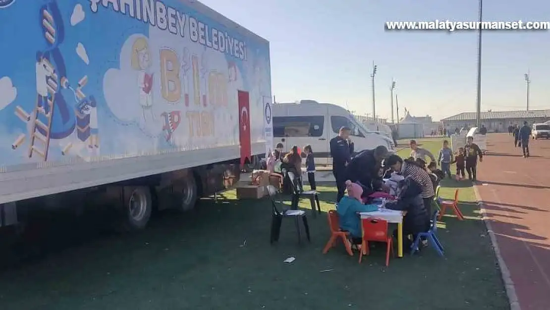 Depremzede çocuklar için bilim tırı ile Adıyaman'da