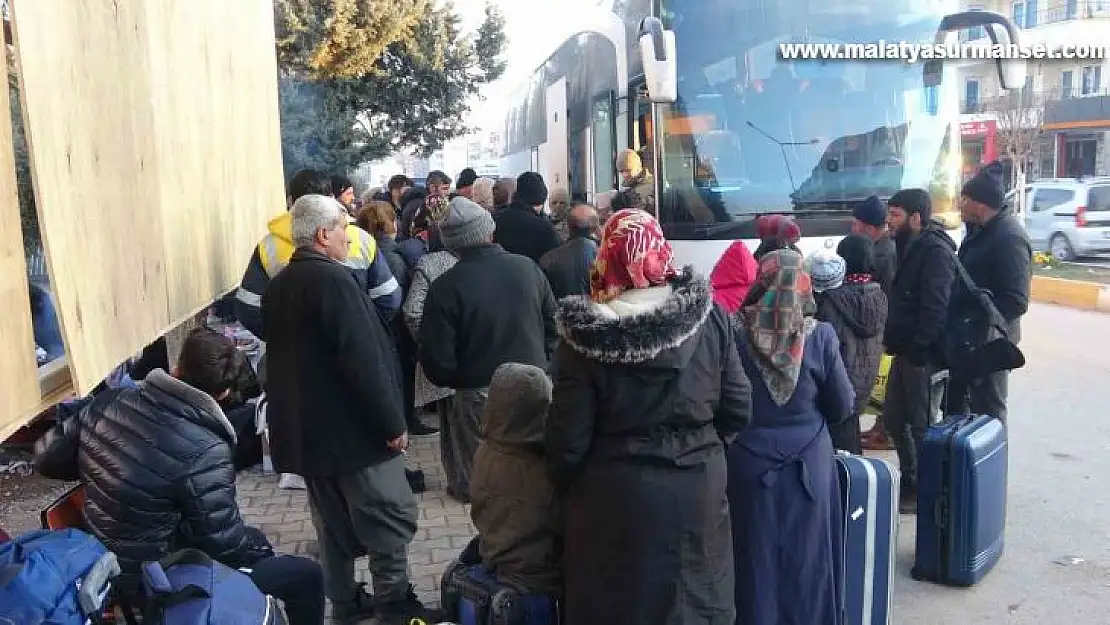 Depremzedeler Adıyaman'ı terk ediyor