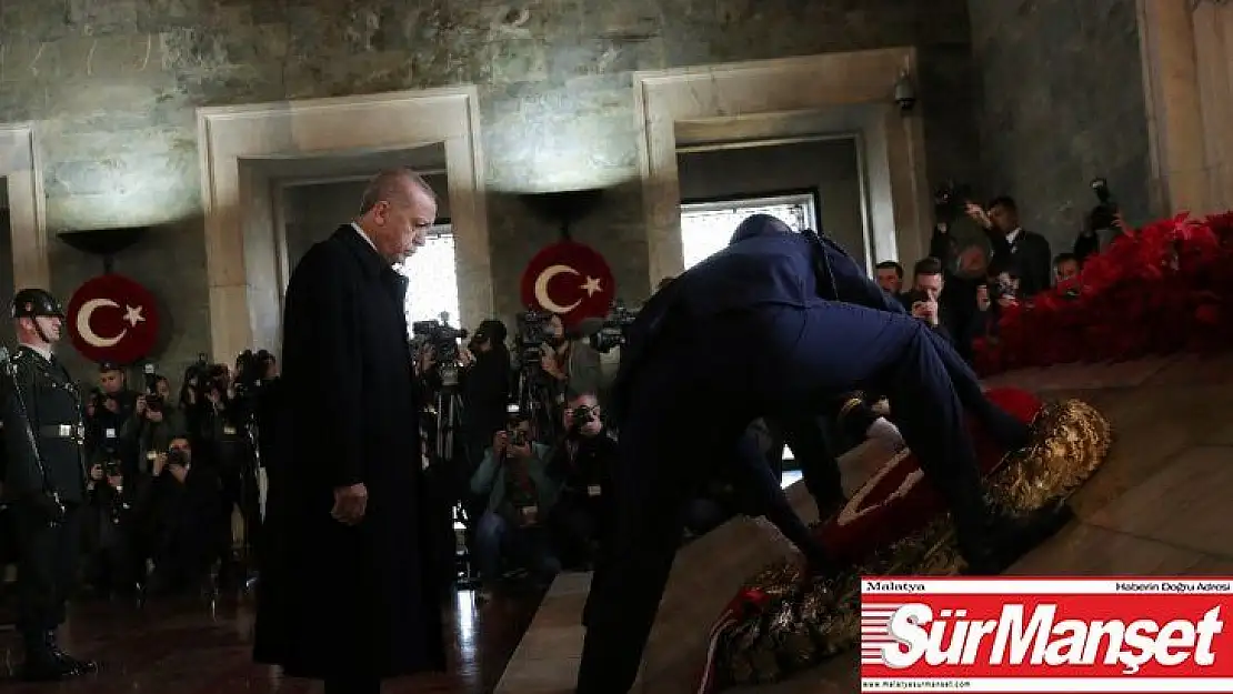 Devlet erkanı Cumhurbaşkanı Erdoğan'ın başkanlığında Anıtkabir'de
