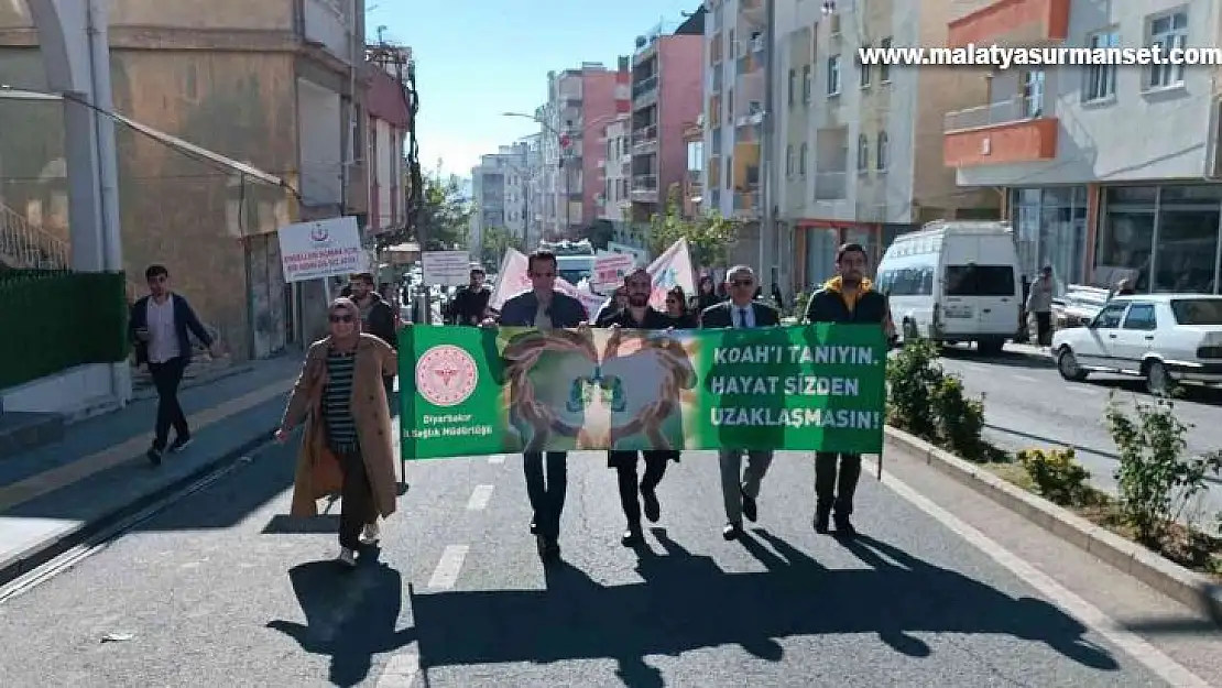 Dicle'de sağlıkçılardan sağlıklı yaşam yürüyüşü