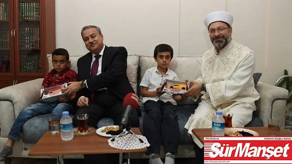 Diyanet İşleri Başkanı Erbaş, din görevlisinin evine misafir oldu