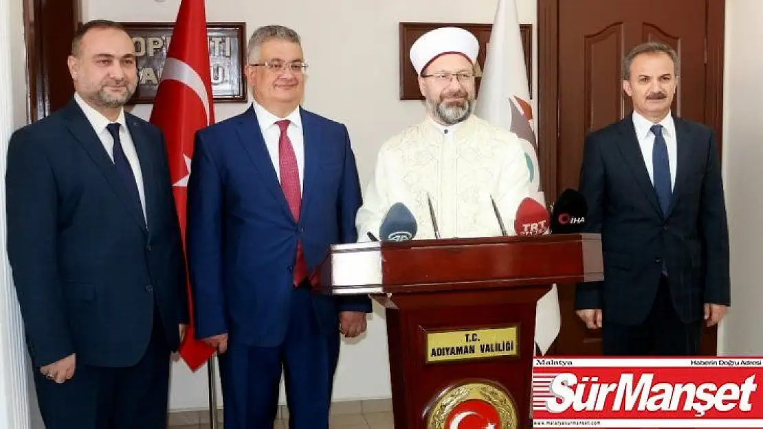 Diyanet İşleri Başkanı Prof. Dr. Ali Erbaş, Vali Aykut Pekmezle bir araya geldi