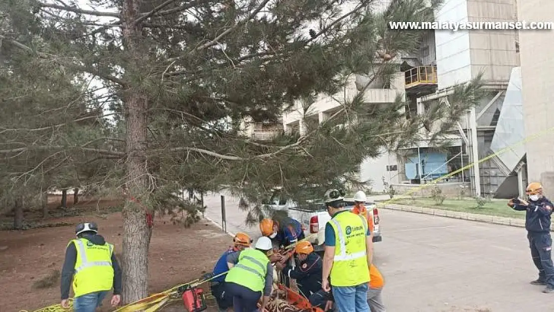 Diyarbakır AFAD'tan çimento fabrikasına acil durum tatbikatı