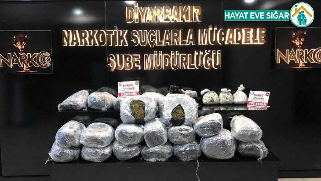 Diyarbakır'da 1 ton 133 kilo esrar ele geçirildi