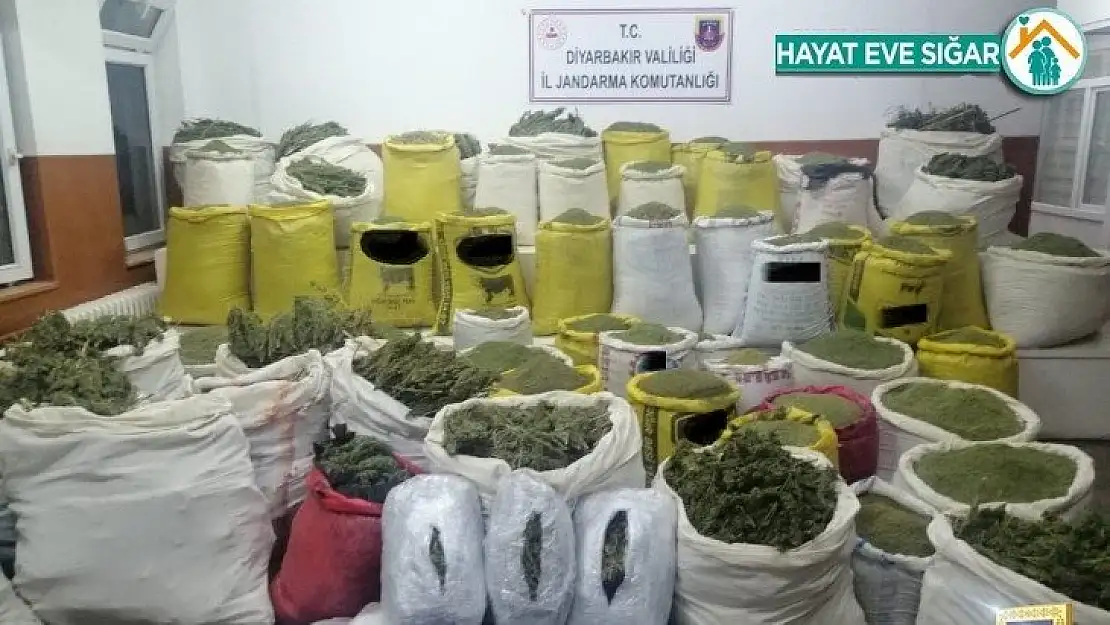 Diyarbakır'da 1 ton 720 kilo uyuşturucu ele geçirildi