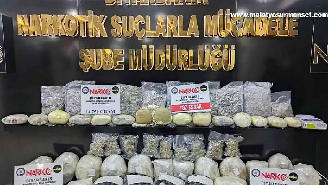 Diyarbakır'da 44 kilo 263 gram uyuşturucu ele geçirildi: 8 zanlı tutuklandı