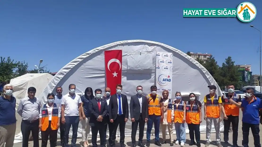 Diyarbakır'da afet eğitim çadırı hizmete başladı