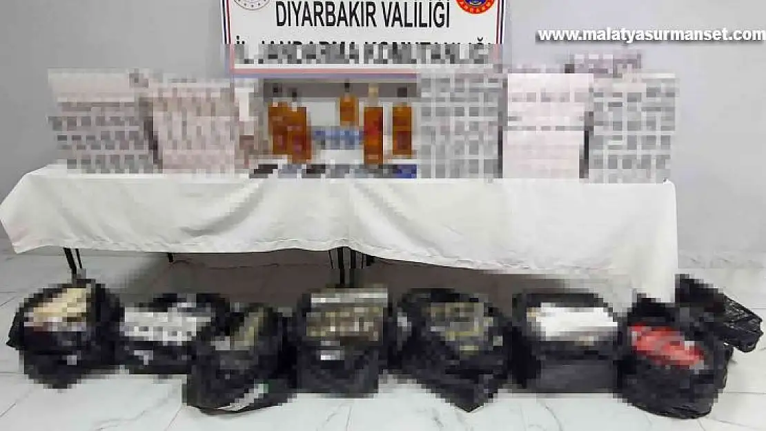 Diyarbakır'da çok sayıda kaçak ürün ele geçirildi