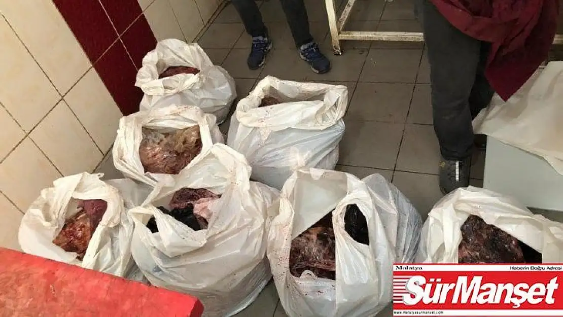 Diyarbakır'da satışa hazır vaziyette yarım ton bozuk et ele geçirildi