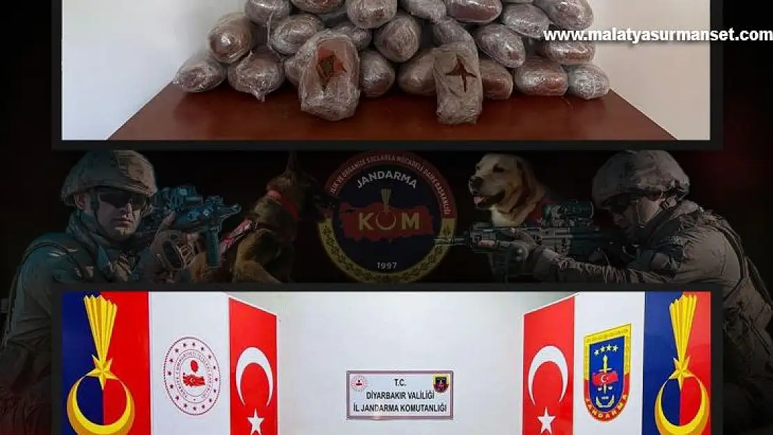 Diyarbakır'da terörün finans kaynağına darbe: 631 kilo esrar ele geçirildi