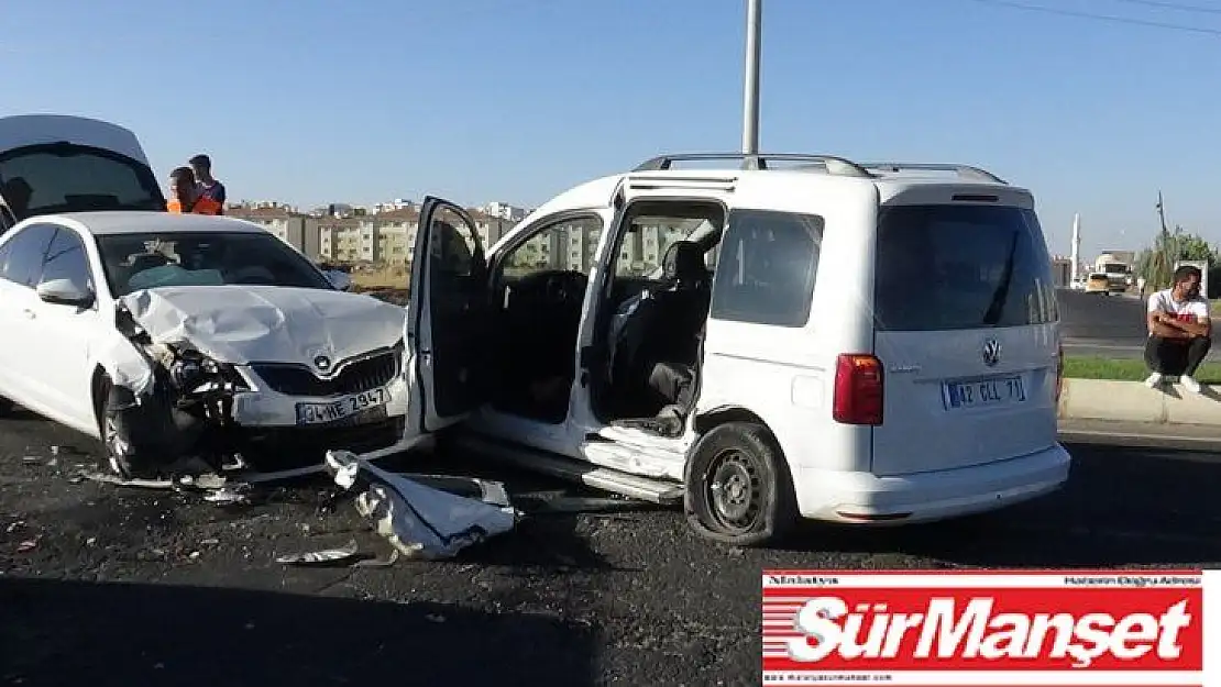 Diyarbakır'da zincirleme trafik kazası: 3 yaralı