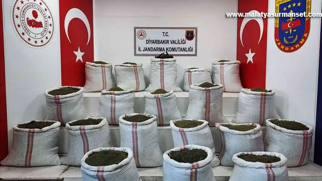 Diyarbakır'ın Lice kırsalında 516 kilo uyuşturucu ele geçirildi