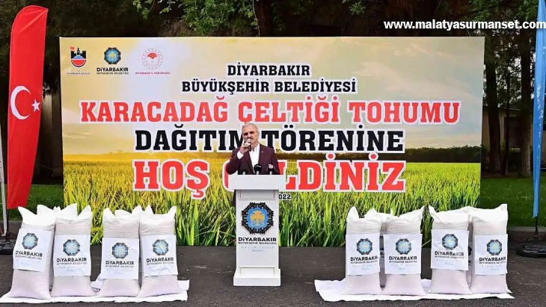 Diyarbakırlı çiftçilere çeltik tohumu desteği