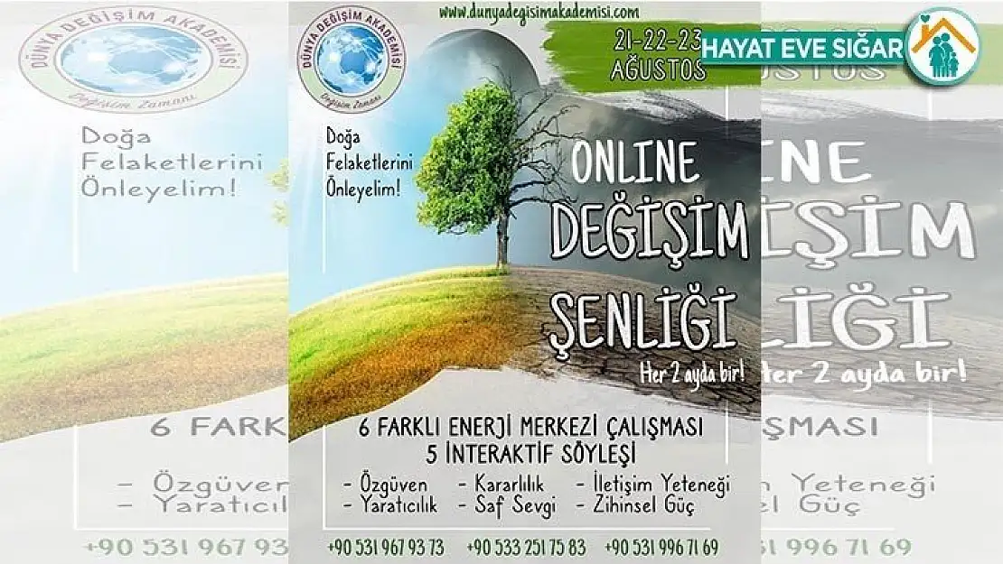 Doğa Felaketlerini Önleyecek Onlıne Değişim Şenliği