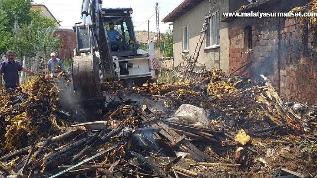 Doğanşehir'de tütün yangınları korkuttu