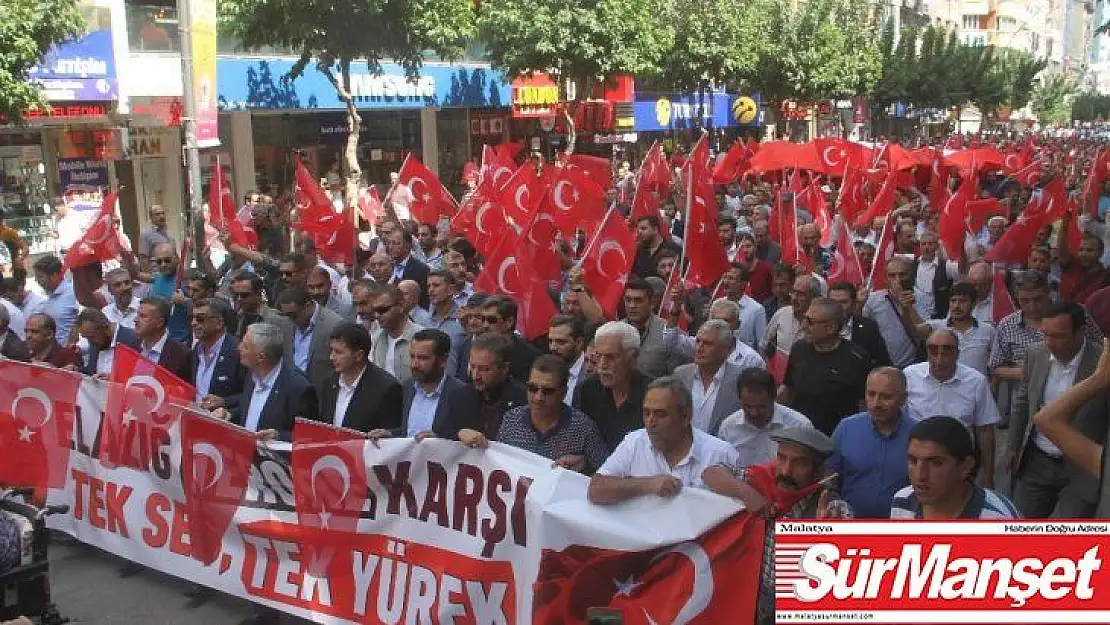 Elazığ'da 'teröre lanet' yürüyüşü