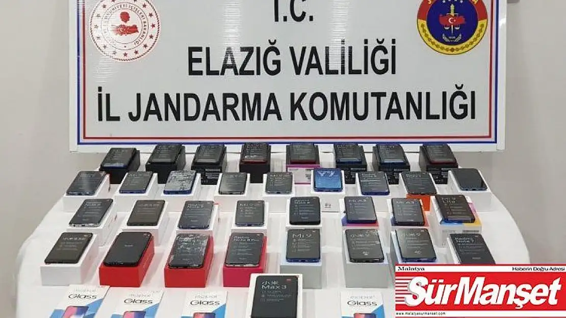 Elazığ'da 34 adet kaçak telefon elegeçirildi