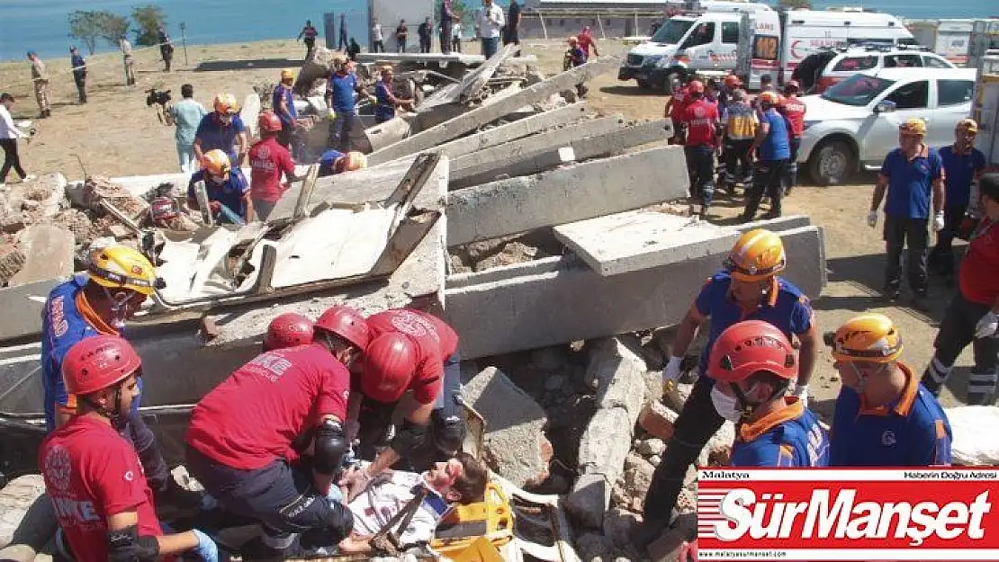 Elazığ'da 7 ilden 450 personelin katılımıyla gerçeği aratmayan tatbikat