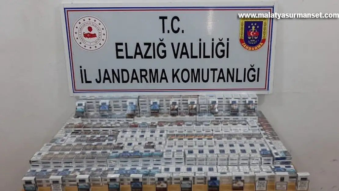 Elazığ'da 910 paket bandrolsüz sigara ele geçirildi