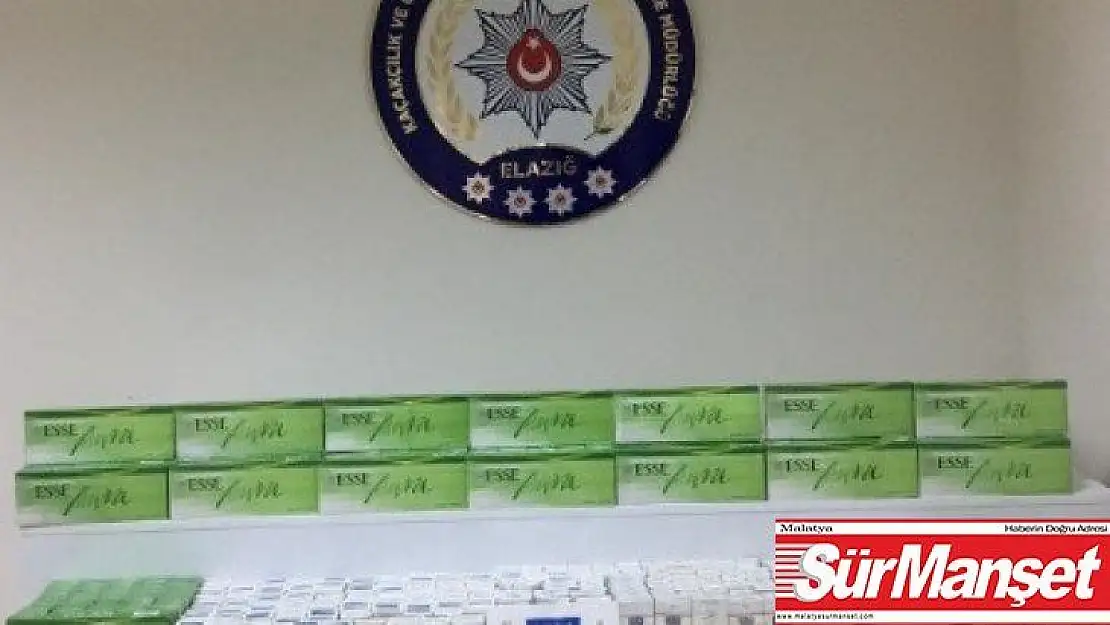 Elazığ'da 930 paket kaçak sigara ele geçirildi
