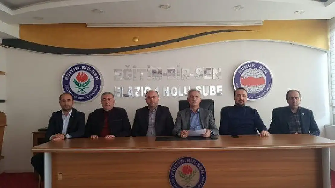 Elazığ'da Eğitim Bir-Sen'den yarı yılı değerlendirmesi