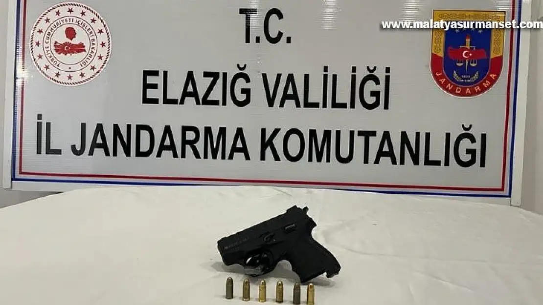 Elazığ'da gerçek silaha dönüştürülen tabanca yakalandı