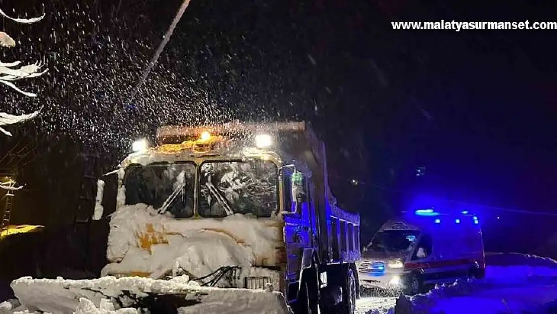 Elazığ'da hasta vatandaş için ekipler seferber oldu