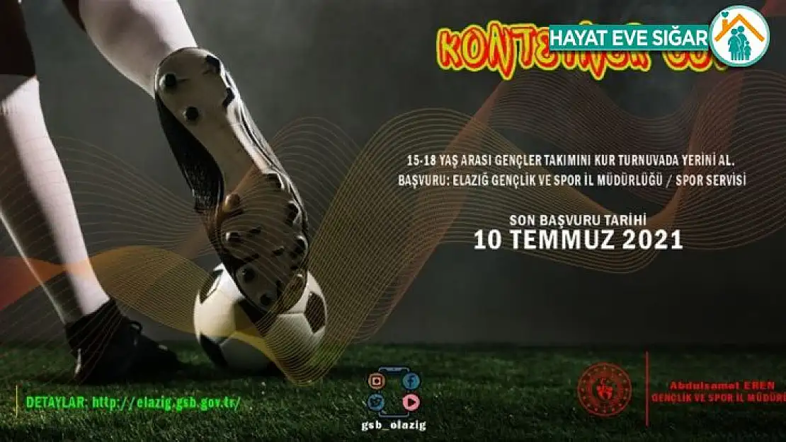 Elazığ'da konteynerde kalan çocuklar için futbol turnuvası düzenlenecek