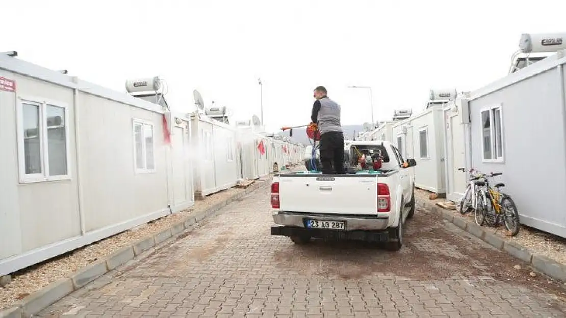 Elazığ'da korona virüsüne karşı dezenfekte çalışmaları