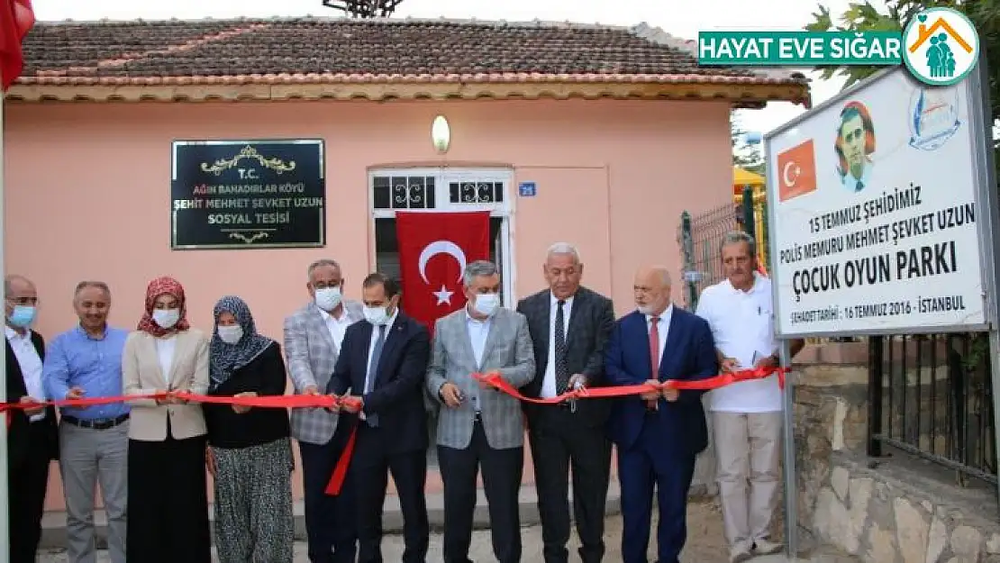 Elazığ'da şehit Mehmet Uzun sosyal tesisi ve parkının açılışı yapıldı
