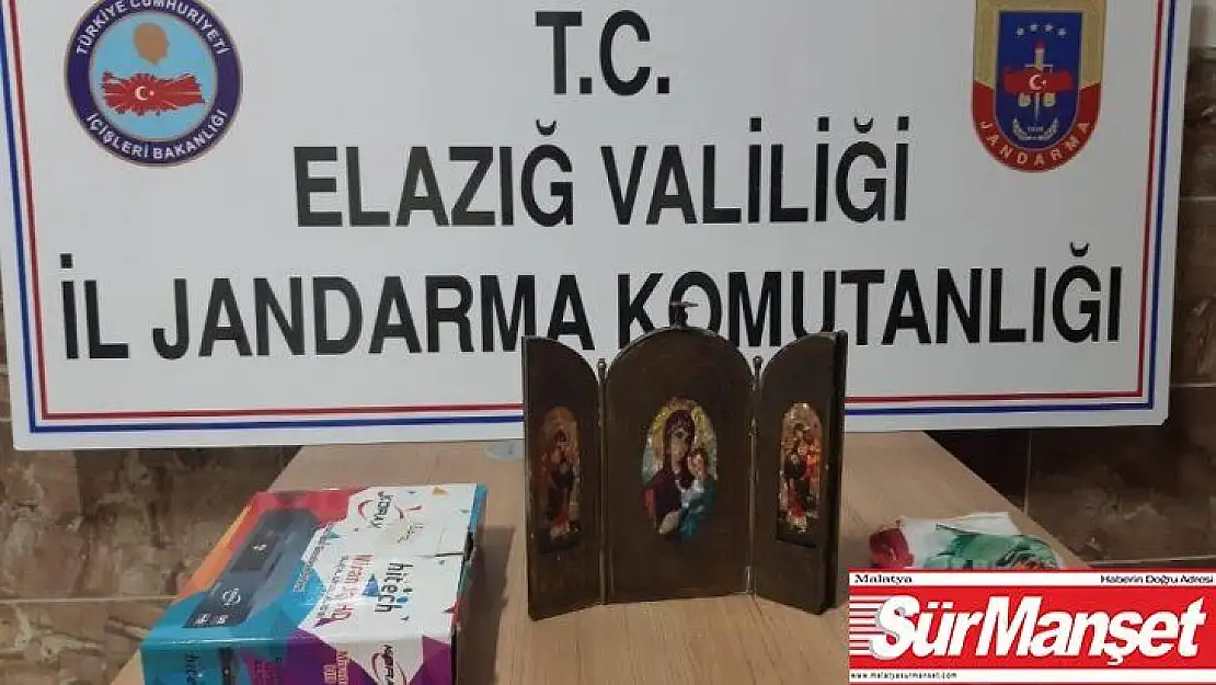 Elazığ'da tarihi  'pirinç fresk' ele geçirildi