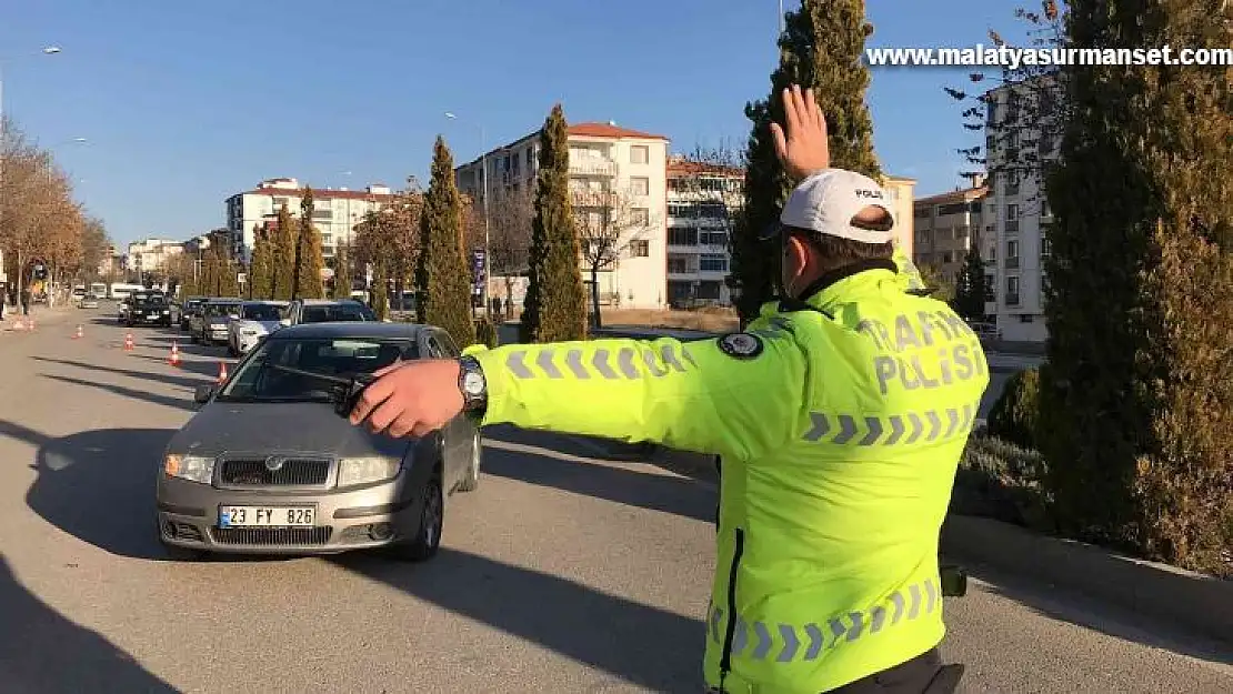 Elazığ'da trafik denetimi